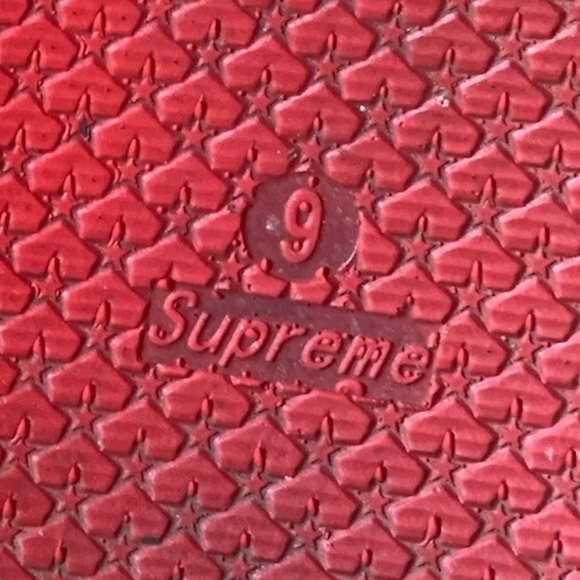 Supreme Red Slides - Picture 4 of 4